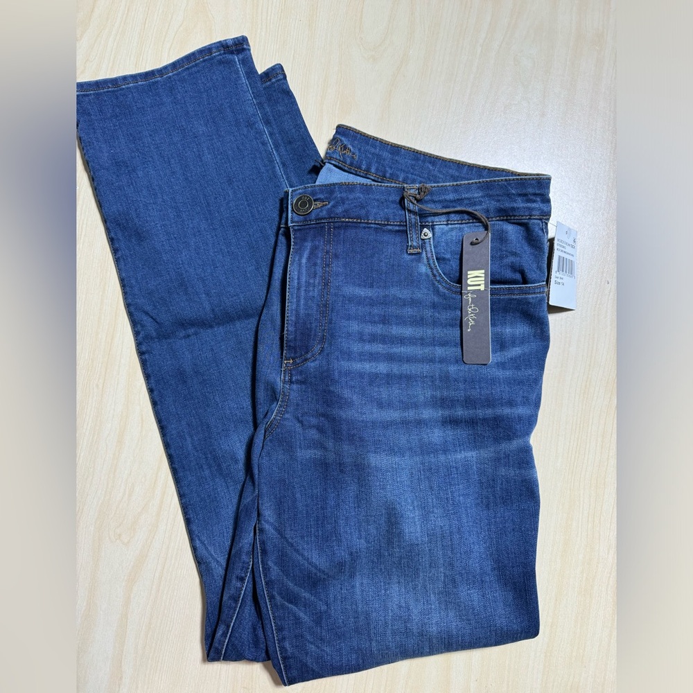 Kut From the Kloth denim straight leg jeans, NWT, sz 14